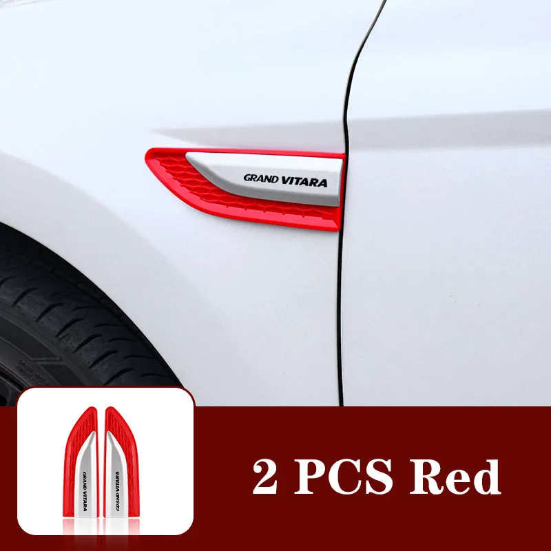 

Модные 2 шт., наклейки на боковое крыло автомобиля, нож, эмблема, значок, наклейки, отделка, стильный логотип для Suzuki Grand Vitara, аксессуары, розетка на крыло