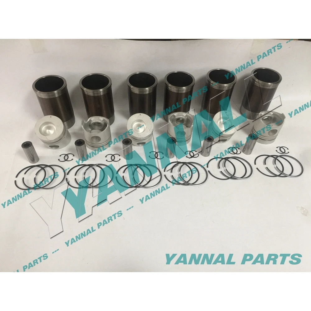 For Mitsubishi Cylinder Liner Kit 6D14 Excavator Engine Parts