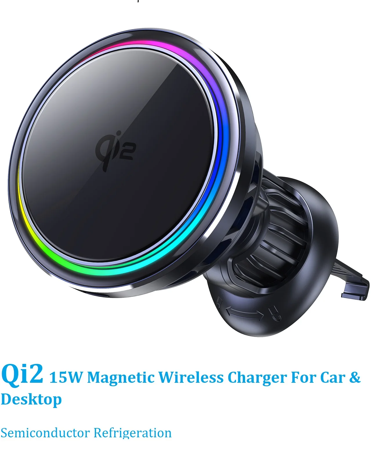 

Qi2 Wireless Car Charger , Semiconductor Refrigeration for Fast Charge, Stable Car Stand for iPhone15 , KC, CE ,FCC