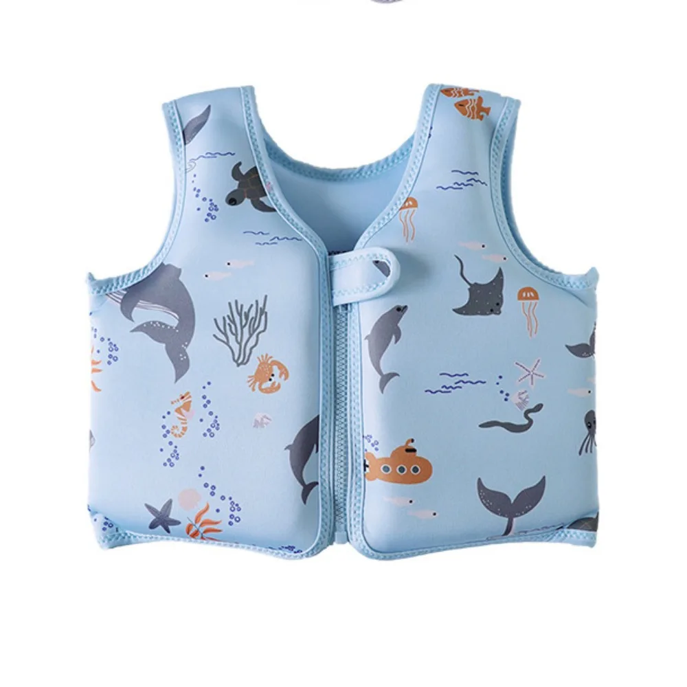

Not Falling Off Child Buoyancy Vest Anti Rollover Adjustable Baby Swimming Jackets Stable Cartoon Inflation-Free Swimming Vest
