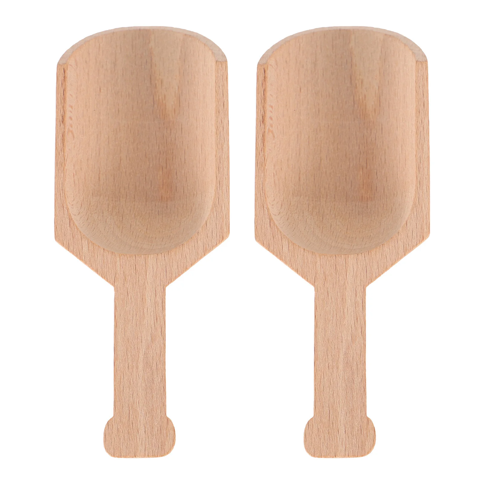 

2pcs Wooden Spoon Set Natural Wood Teaspoon For Tea Salt Milk Powder Kitchen Scoop Bath Salt Spoons Practical Household Spoons
