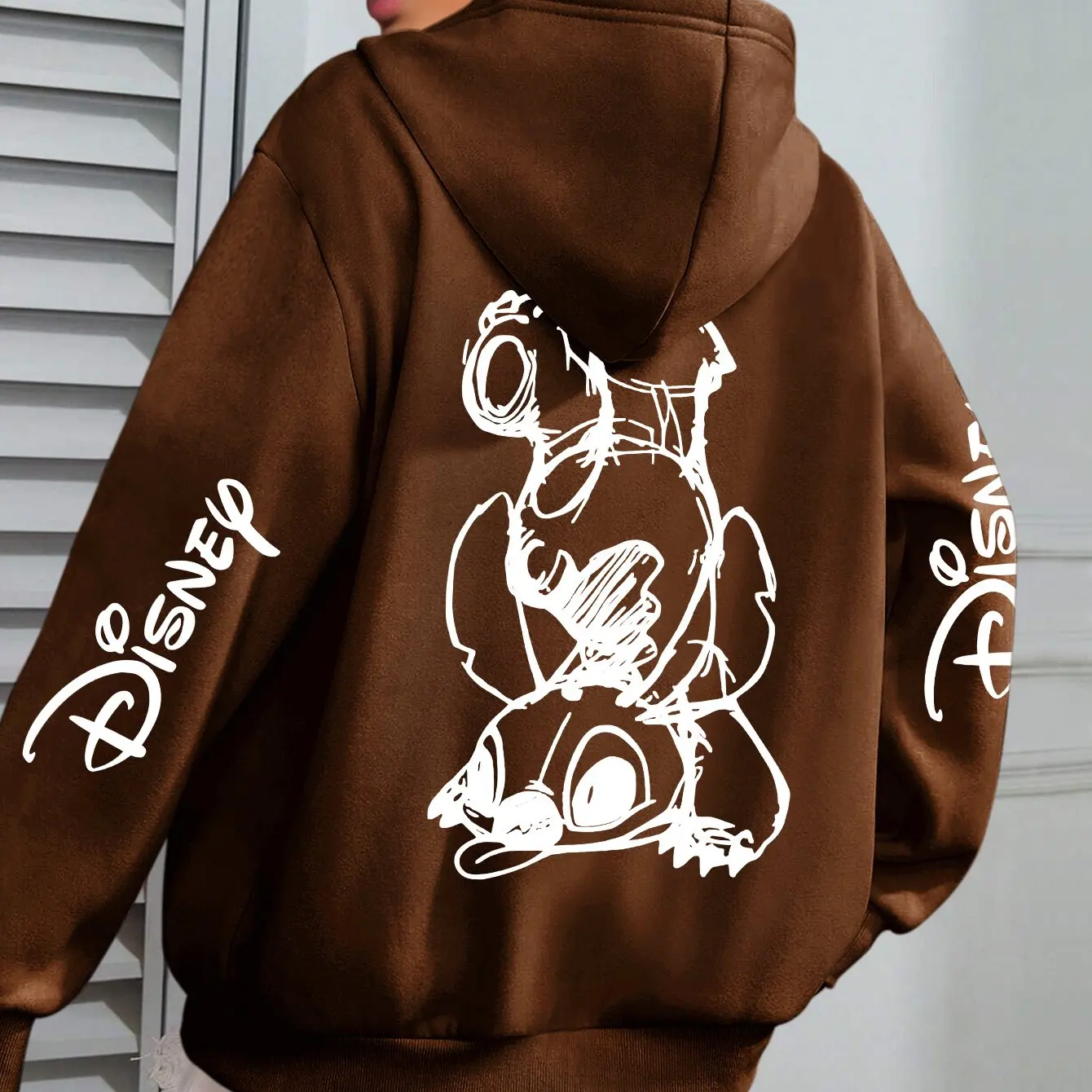 2025秋冬新作 ヘビーデューティー ディズニー スティッチ ファッション トレンド フェスティバル 長袖パーカー ストリート アカデミー スタイル レトロ