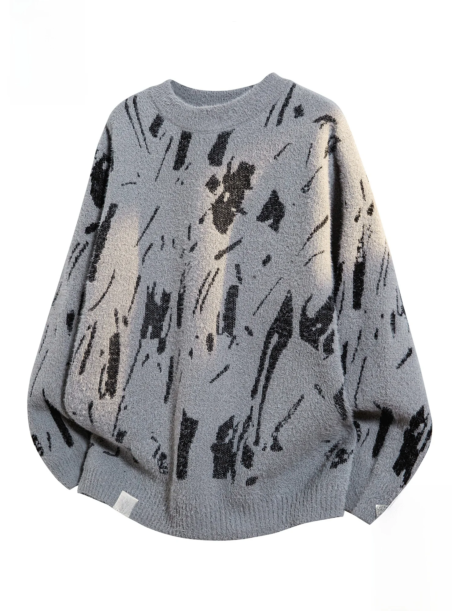 

Мужской вязаный свитер Paul Frank Monkey Large Mouth Loose Fit с круглым вырезом, из искусственного меха, мягкий, теплый, повседневный, из полиэфирного волокна, зимний