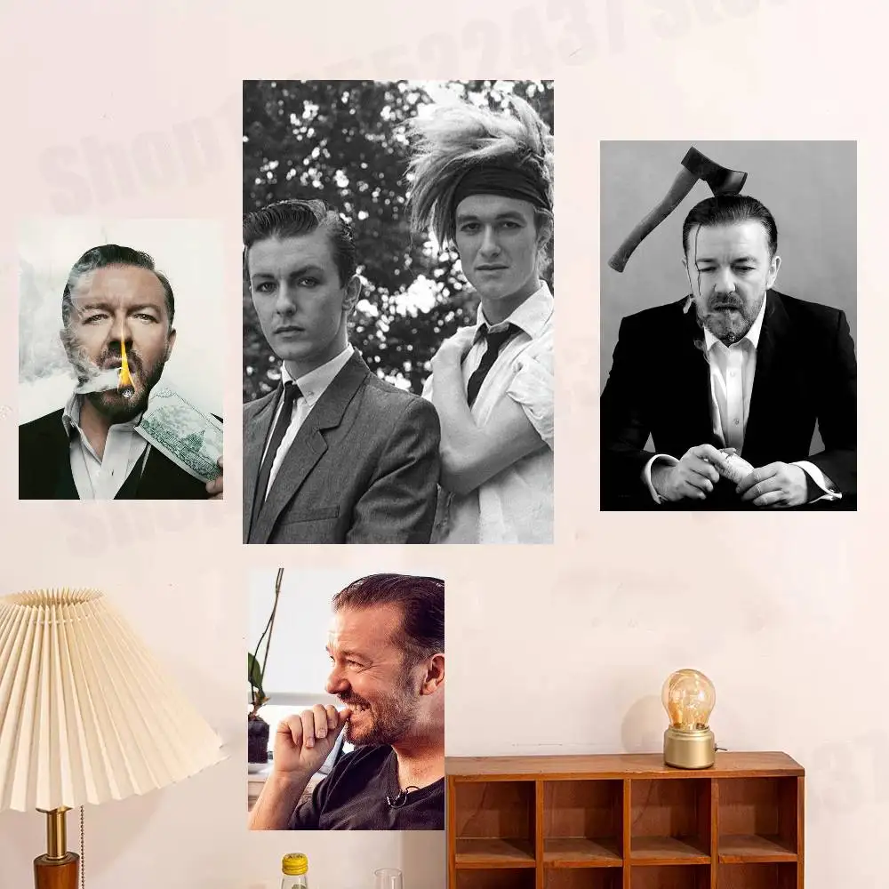 

Actor Host R-Ricky G-Gervais Poster For Wall Prints for Living Room Bedroom Office Home Decoration Gift