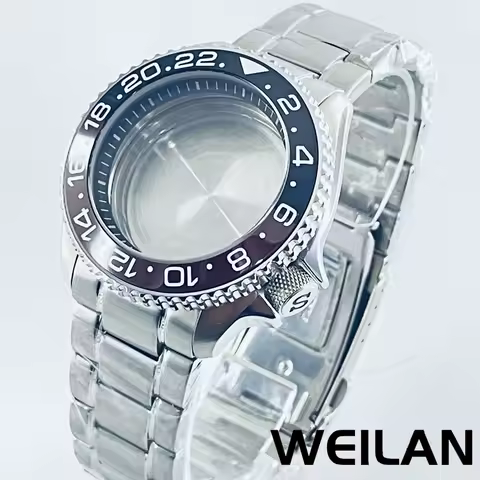 Skx007 Case Nh35 Case 42mm Watch Case for 38-30.7mm Bezel Mineral Glass Watch Mod NH35 NH36 Watch Accessories Diving Men's DIY