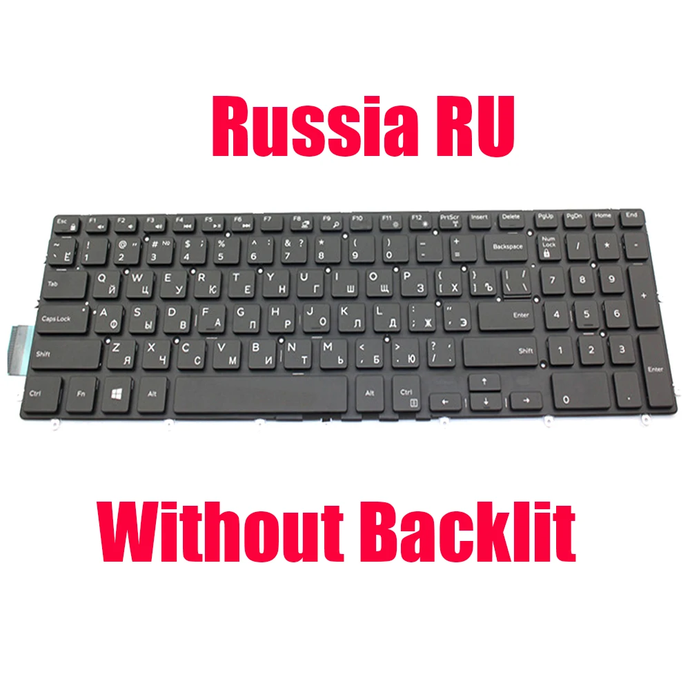 Russia RU Laptop Keyboard For DELL For Inspiron 5565 5567 5570 5575 5583 5770 5775 7566 7567 7577 5765 5767 7773 7778 7779 7786 view 3