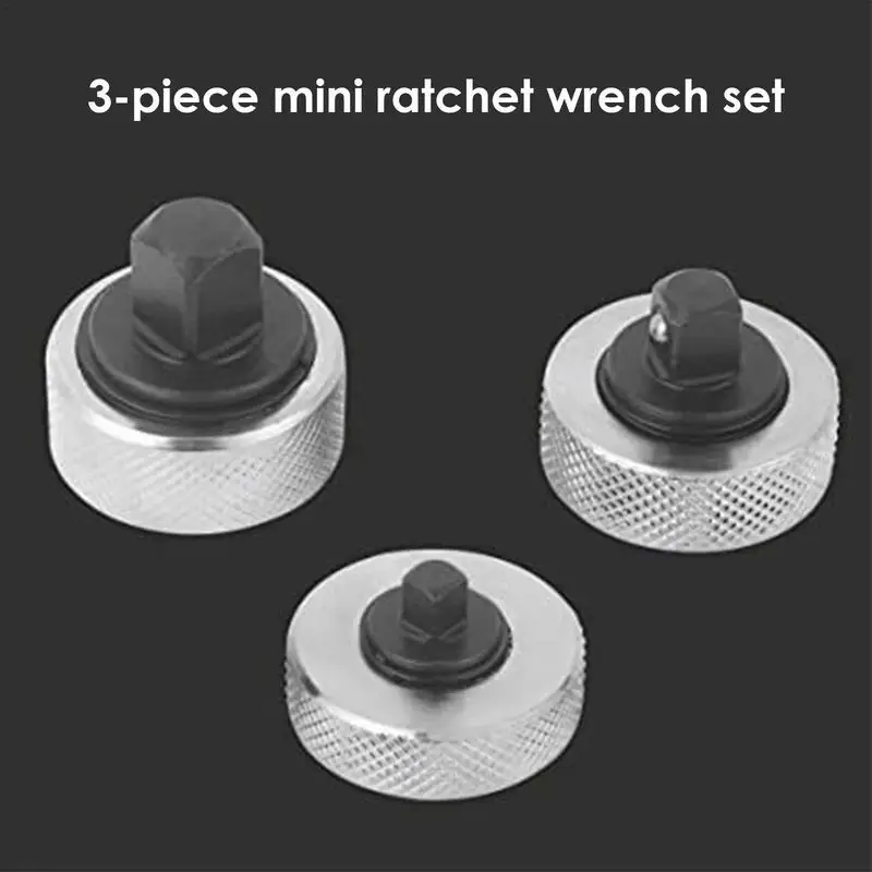 Ratchet Rench 3-piece Finger Rench Set Sturdy Mini Ratchet Driver Ergonomic Palm Portable Ratchet Rench for Men Women