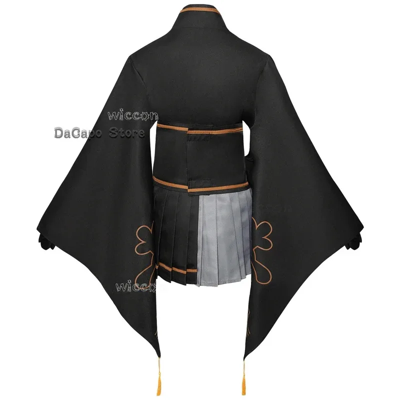 YI01 Yorha 2B 9S Costume Cosplay Nier Automata Donna Uomo Parrucca Abiti Cosplay Stile Kimono Holloween Party Uniformi Nere DOJk8 * @