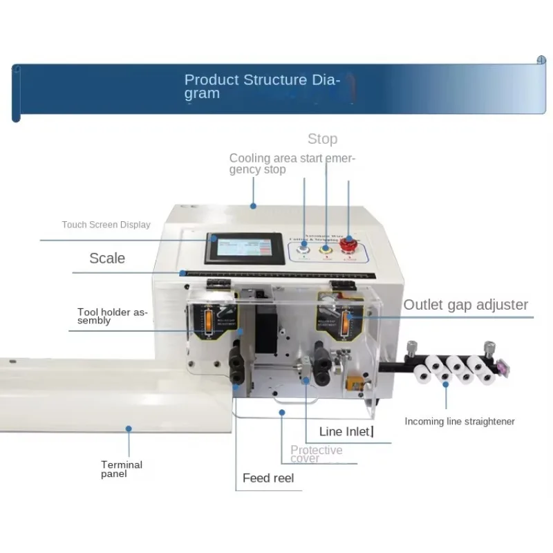 SWT508SDB-S Factory Direct New Short Thin Double Wire Jump Catheter Touch Screen Computer Stripping Cutting Machine