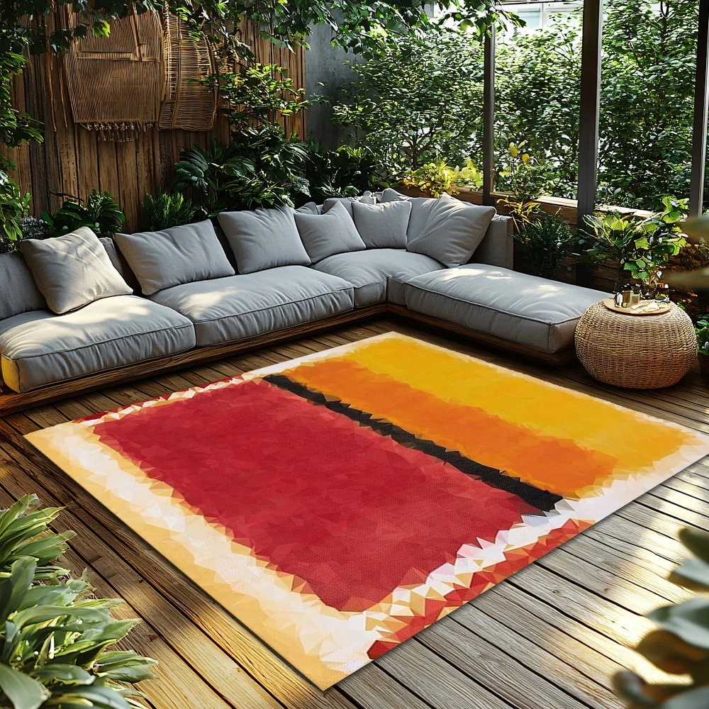 Modern Abstract Area Rug Non-Slip Floor Mat Living Room Bedroom Home Decor Washable Accent Rugs Stylish Home Accent