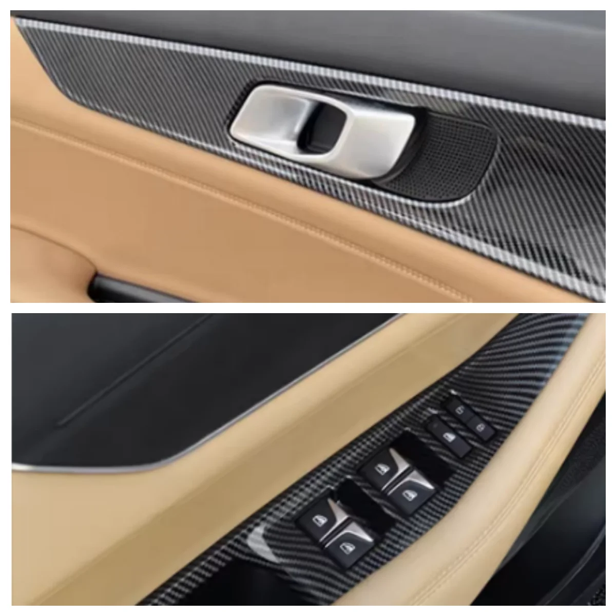 

For Changan UNIK UNI-K 2021-2024 Accessorie Car Door Handle Armrest Window Trim Glass Lift Switch Cover Decor Anti Scratch Panel