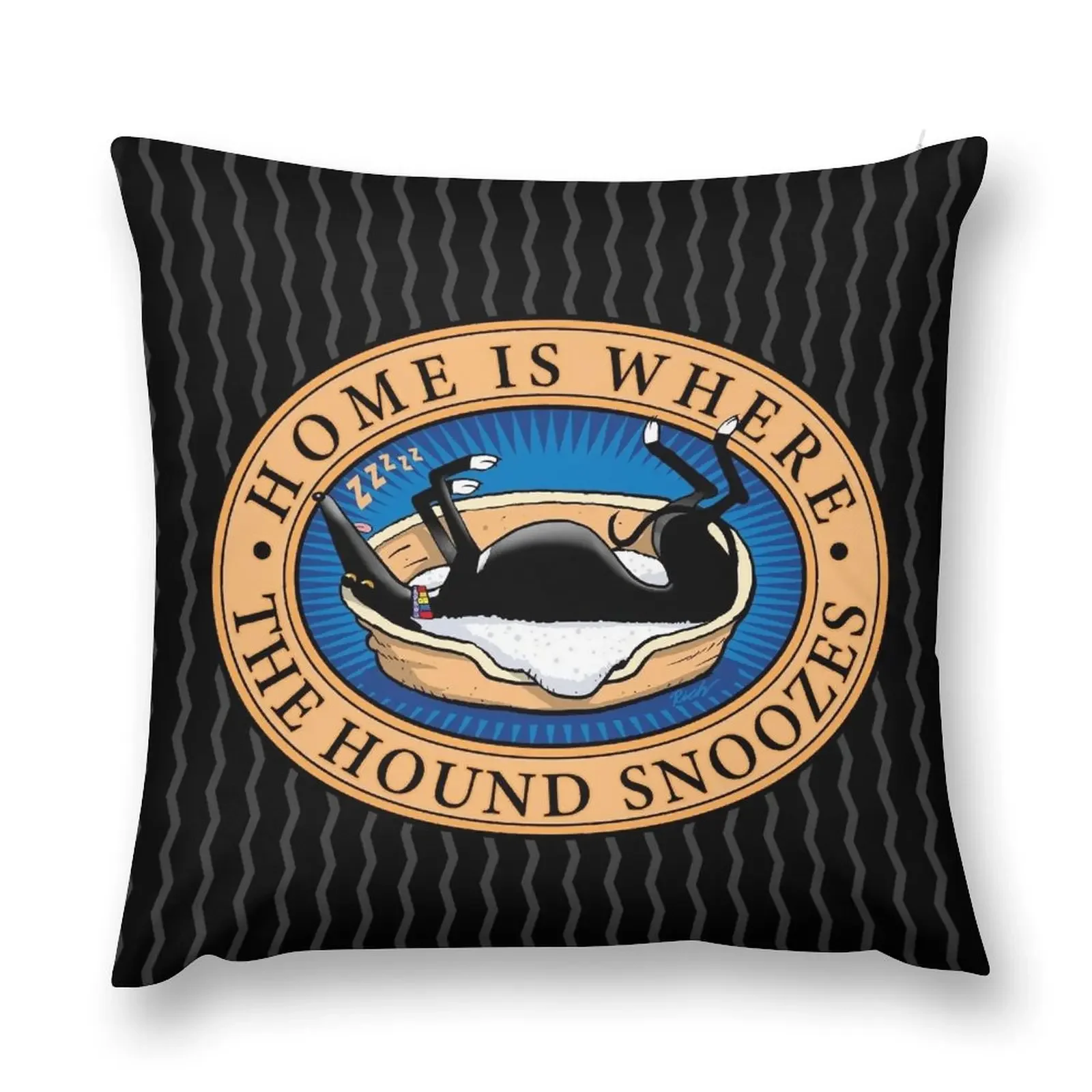 Home is where the Hound snoozes Throw Pillow Covers For Sofas Sofa Decorative Covers Sofa Cushions Cover Pillow Cover pillow