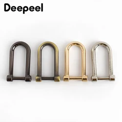 2/4pcs Deepeel ID10mm Metal D Ring Buckle Bag Removable Screw Starp Hang Hool Clasp DIY Luggage Hardware Accessories BF703