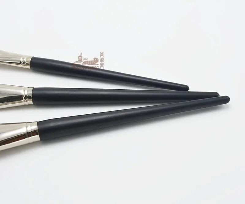 3 Stück Kunsthandwerk, insbesondere große Schweineborsten, runde Spitze, Ölfarbe, Kunst, Malerei, Kunstbedarf, Holzreinigung