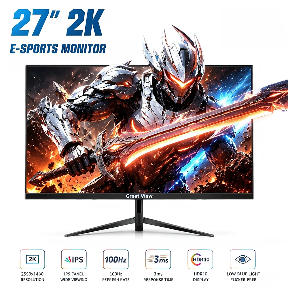 Monitor Great View 27″ 2K 100Hz