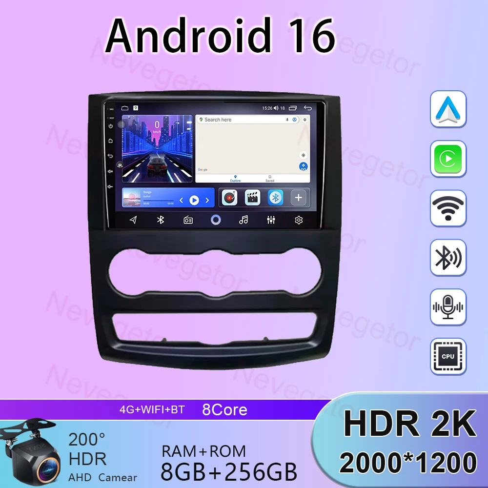 Android 15 para mercedes-benz Sprinter W906 VW Crafter 2006 2007 2008 2009-2018 Carplay Auto 4G + WIFI GPS navegación de Radio de coche 2K