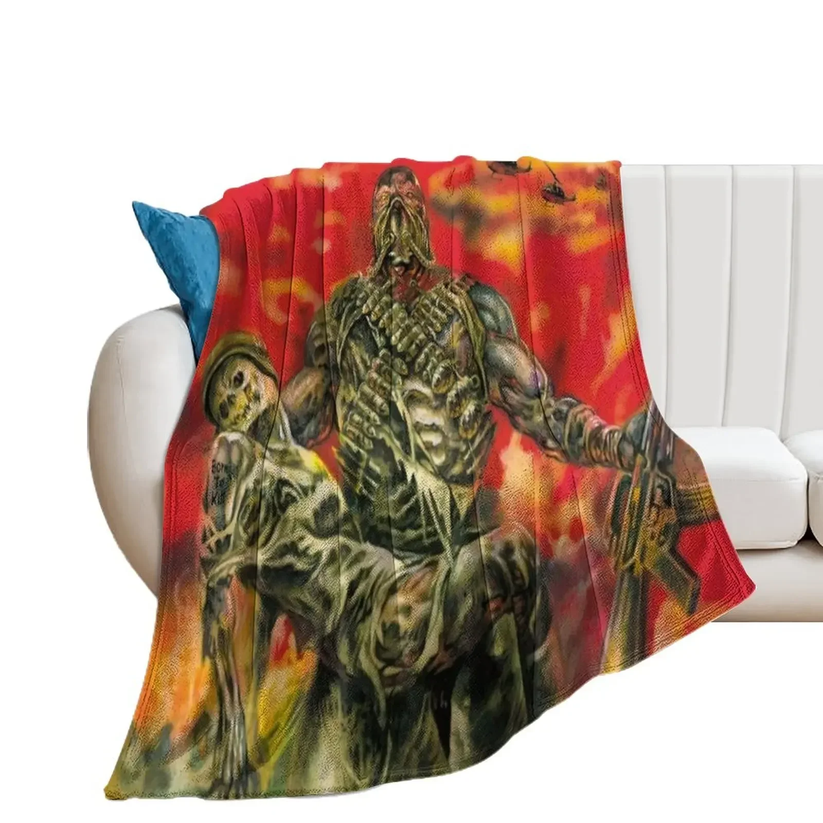 

Sodom M-16 Album Cover Artwork Throw Blanket Plush warm for winter Blankets