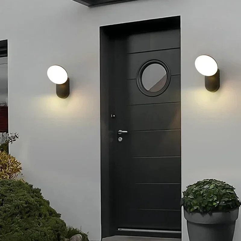 Imagem -06 - Impermeável Led Quente Branco Lâmpadas de Parede Mini Iluminação Exterior Simples Jardim Pátio Decoração Corredor Escada Luzes 12w