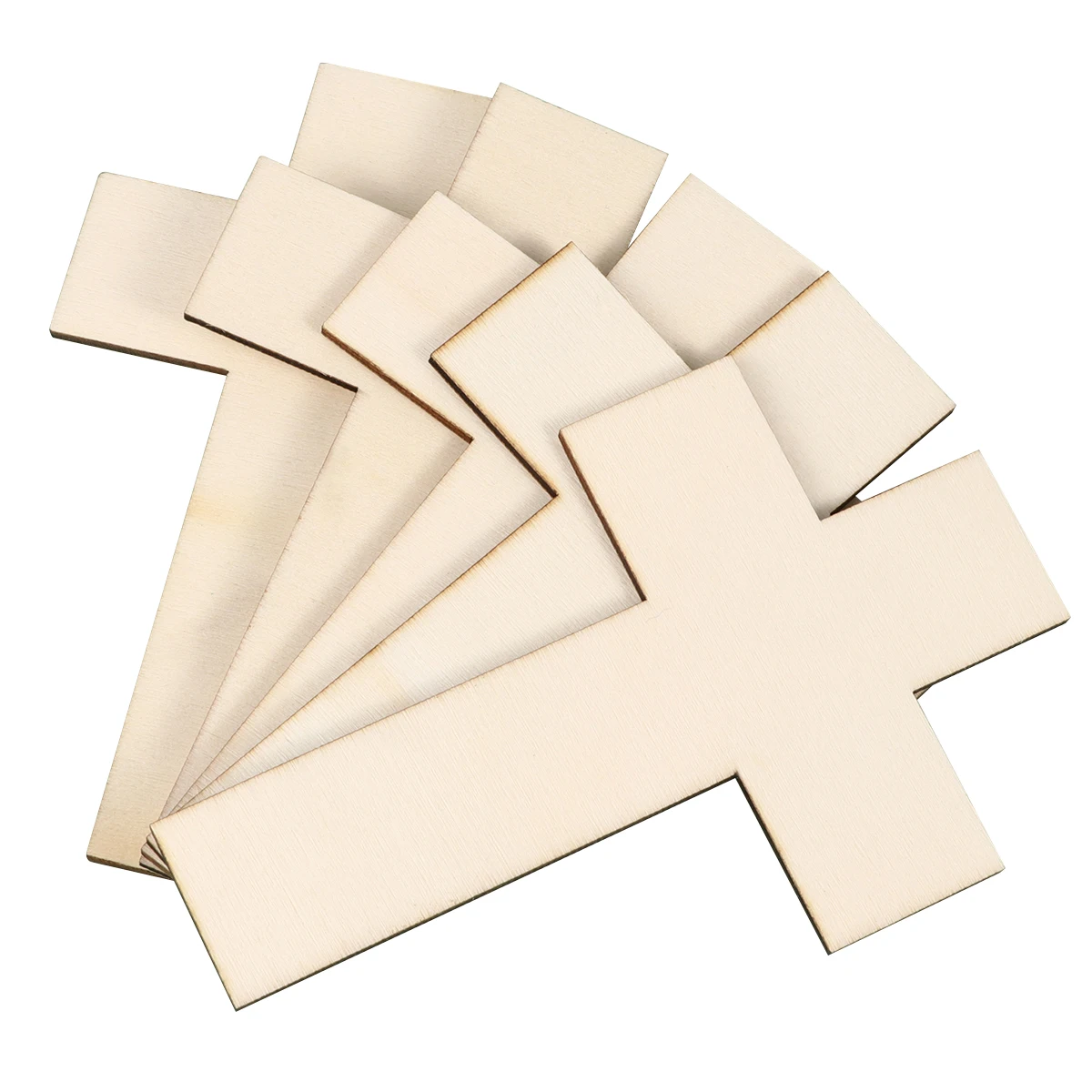 

36pcs Shape Wooden Chips Smooth Surface Lightweight DIY Wooden Ornaments Crafts Kids Gifts Sewing Accessories