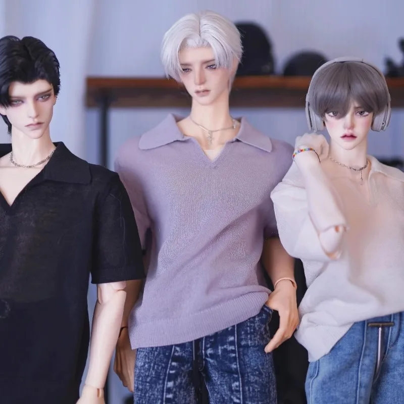 V-Neck Translucent Knitted Short Sleeves For BJD Doll 1/4 ID75  Uncle B400