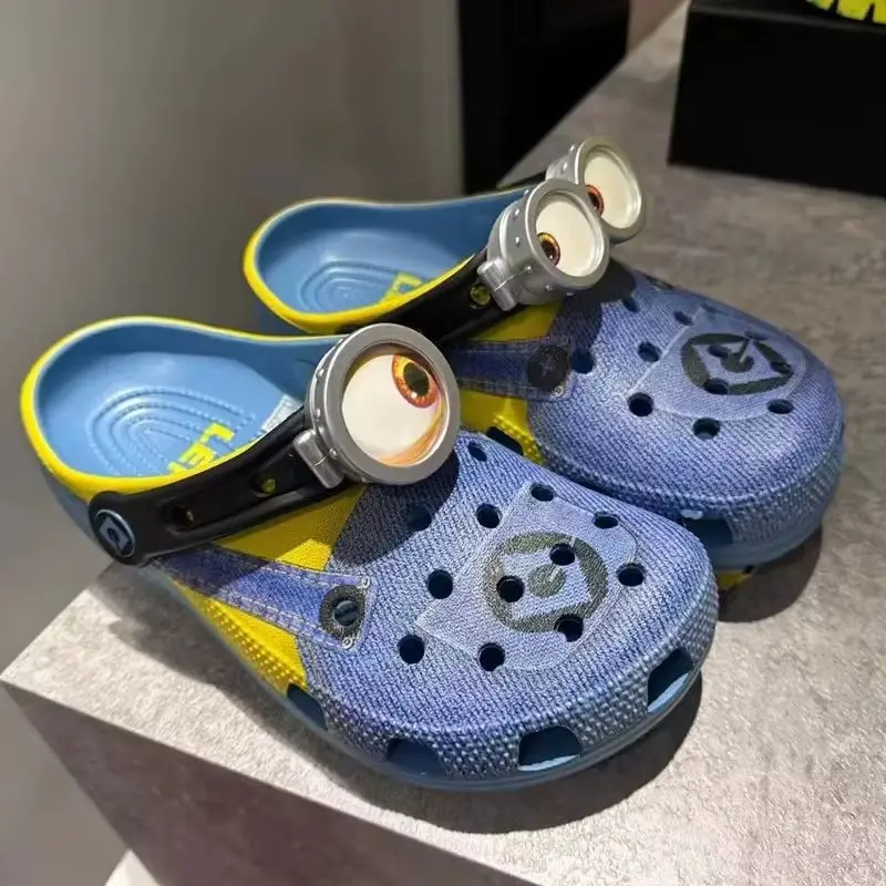 

Сандалии с отверстиями Minions, тапочки Kawaii Eva, летняя домашняя пляжная обувь в стиле аниме для взрослых и детей — в наличии, идеи подарков для детей