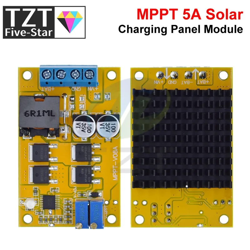TZT 5A MPPT لوحة طاقة شمسية منظم تحكم شحن الطاقة الشمسية لوحة التحكم شحن البطارية 9 فولت 12 فولت 24 فولت السيارات التبديل