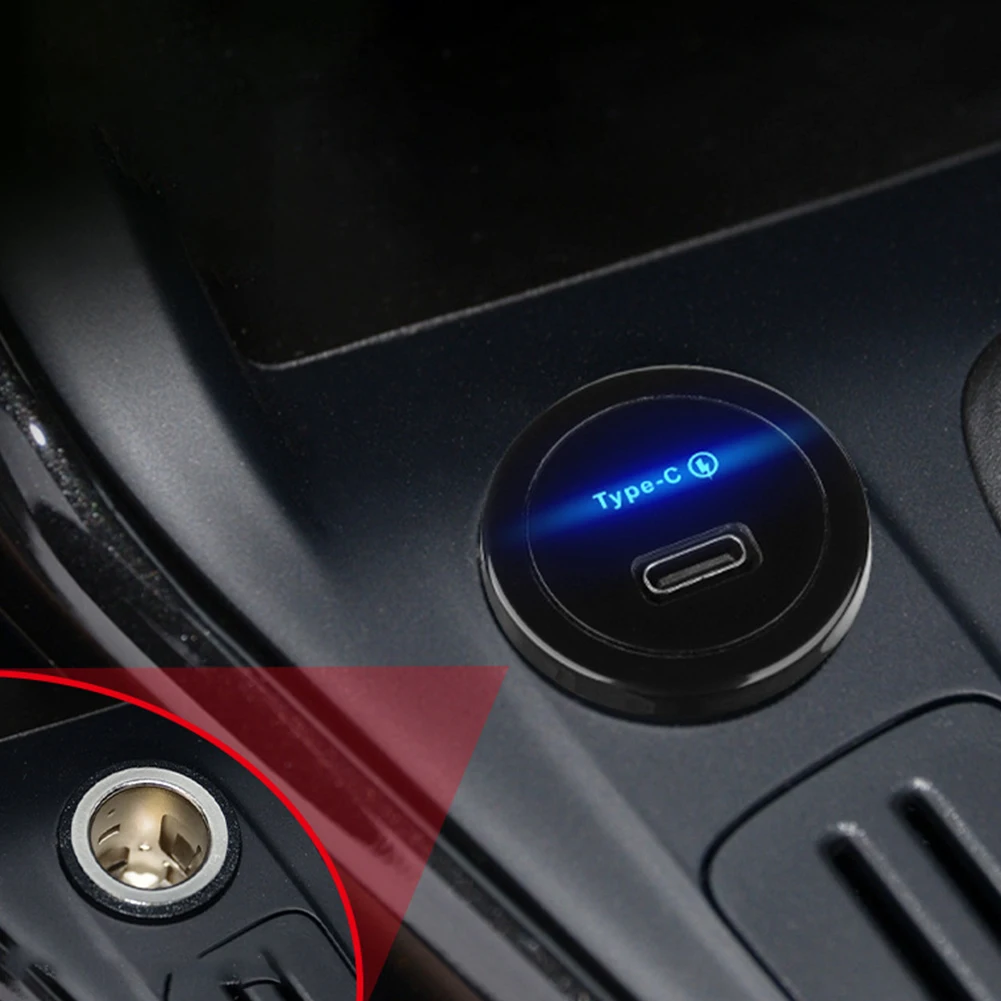 PD 30 واط USB C مقبس شاحن السيارة 12 فولت/24 فولت شحن سريع RV منفذ USB محول منفذ USB لسيارة قارب البحرية حافلة شاحنة عربة جولف RV