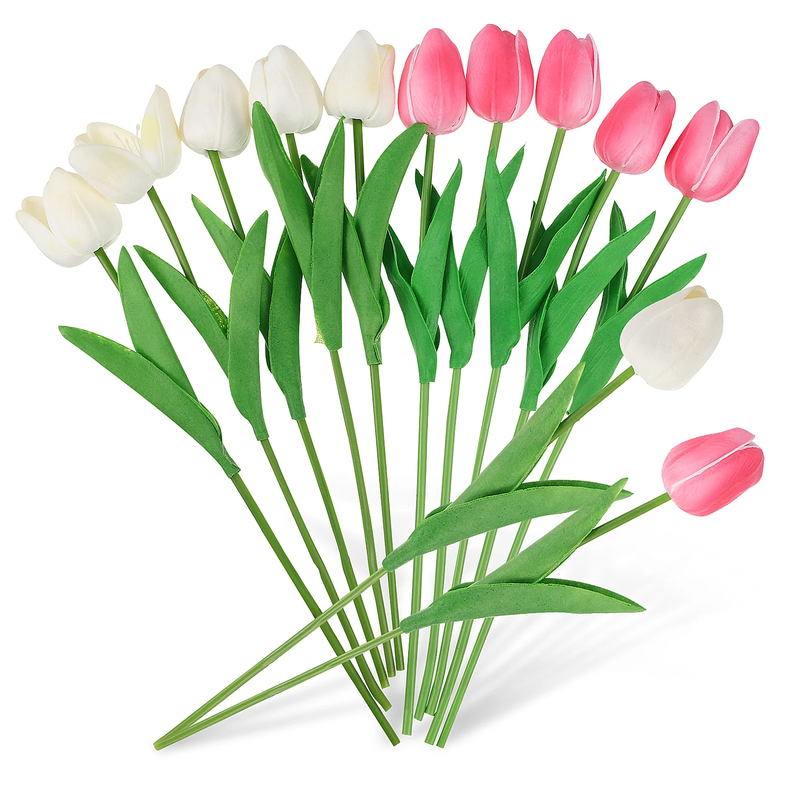 

10Pcs Tulips Artificial Flowers Bouquet Realistic Design with Natural Look for Table Centerpiece Wedding Home Decoration Use