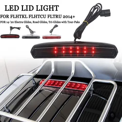 Motorcycle Chrome Black Tour Pak Pack Trunk LED Tail Brake Turn Light For Electra Road Tri Glide Low Ultra Limited Low FLHTKL FL