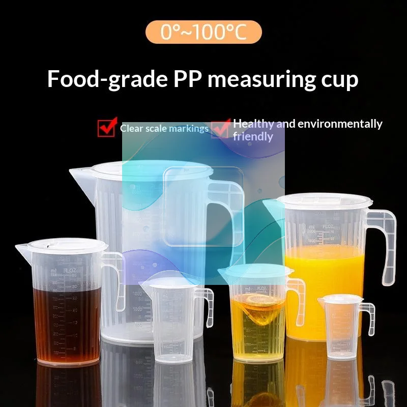 Clear Clear Plastic Measuring Cup with Lid Graduated Large Capacity Leakproof for Home Kitchen Baking Cake Making - Aliexpress Deal