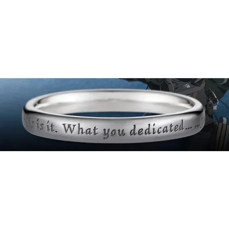 Eren Jaeger Mikasa Ackerman Armin Arlert Popular Anime Peripheral Character Rings with The Same Style Comic Exhibition Gifts