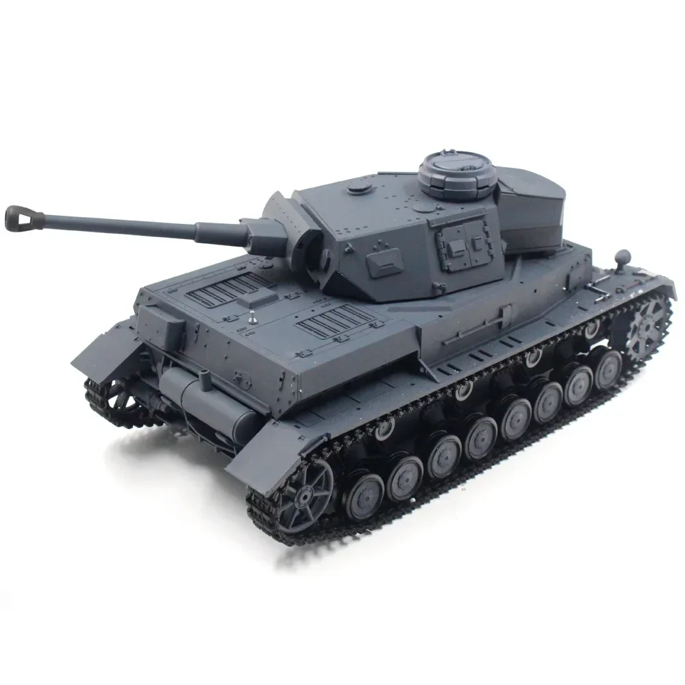 Tanque Médio de Controle Remoto Para Crianças, Henglong, Alemanha, IV, Simulação F2, Suporte de Tanque, Multifunções, Tanque de Batalha, Carro Modelo, Brinquedo