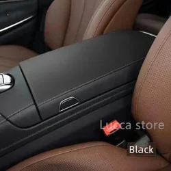 For Mercedes-Benz W221 W222 S Class 2007-2020 S300 S500 Leather Central Armrest Box Protection Sleeve Decoration modification