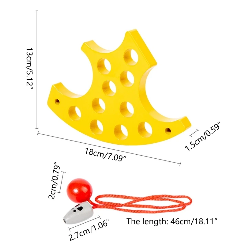Gra dla dzieci Cheese Fruit Lacing Wczesna zabawka edukacyjna dla dzieci Prezent dla dziecka