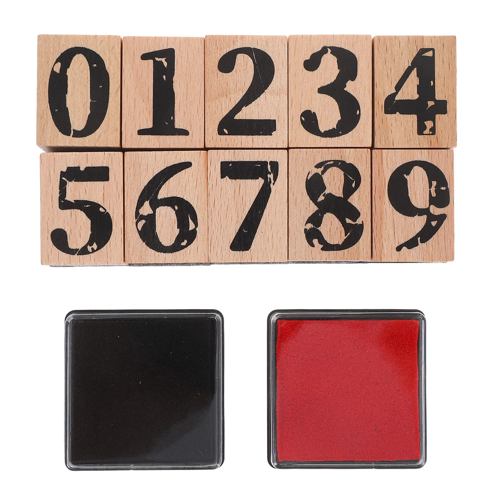 

Набор деревянных штампов с цифрами для творчества, скрапбукинга, DIY-календарей и дневников, включая чернильные подушечки. Набор резиновых штампов с цифрами.