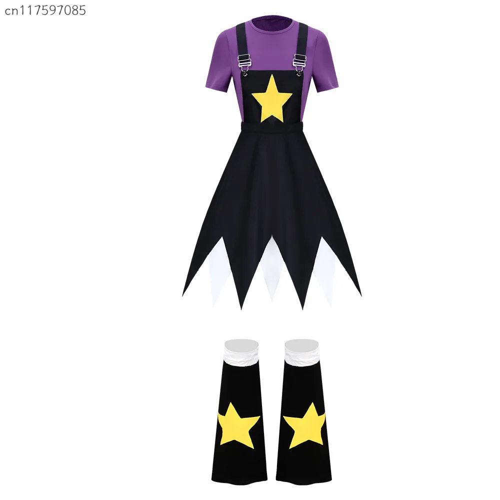 Halloween Cospaly Horror Game Play Time Lily Love Braids Costume Bobi Lily Top Skirt Socks Outfits Carnival Party Dress Up Suit view 6