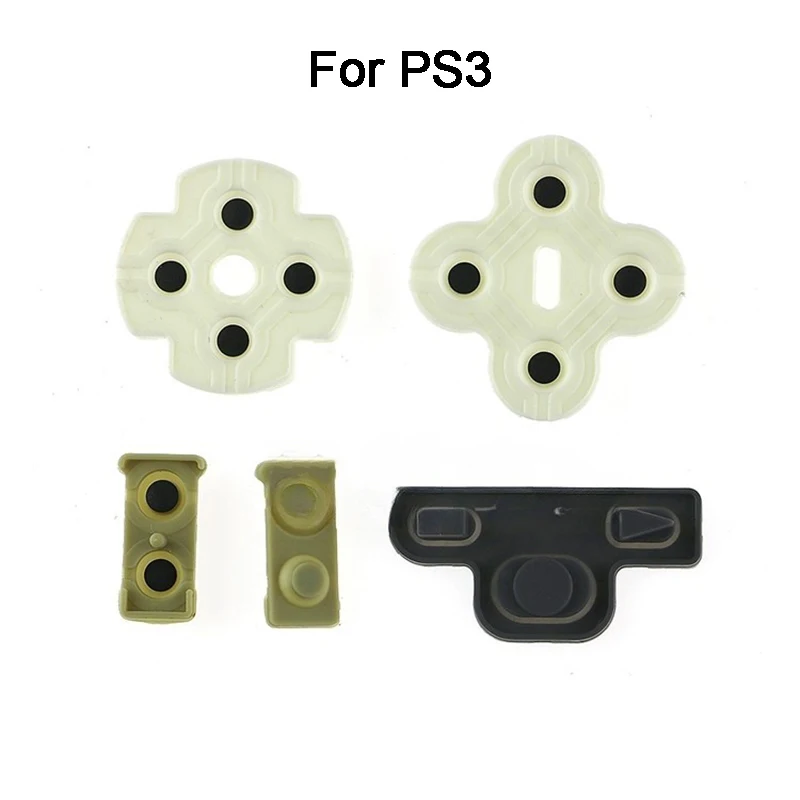 Yuxi 1set für ps3 leitfähige klebe knöpfe ersatz controller silikon leitfähige gummi pad schlüssel polster knopf gummi matte