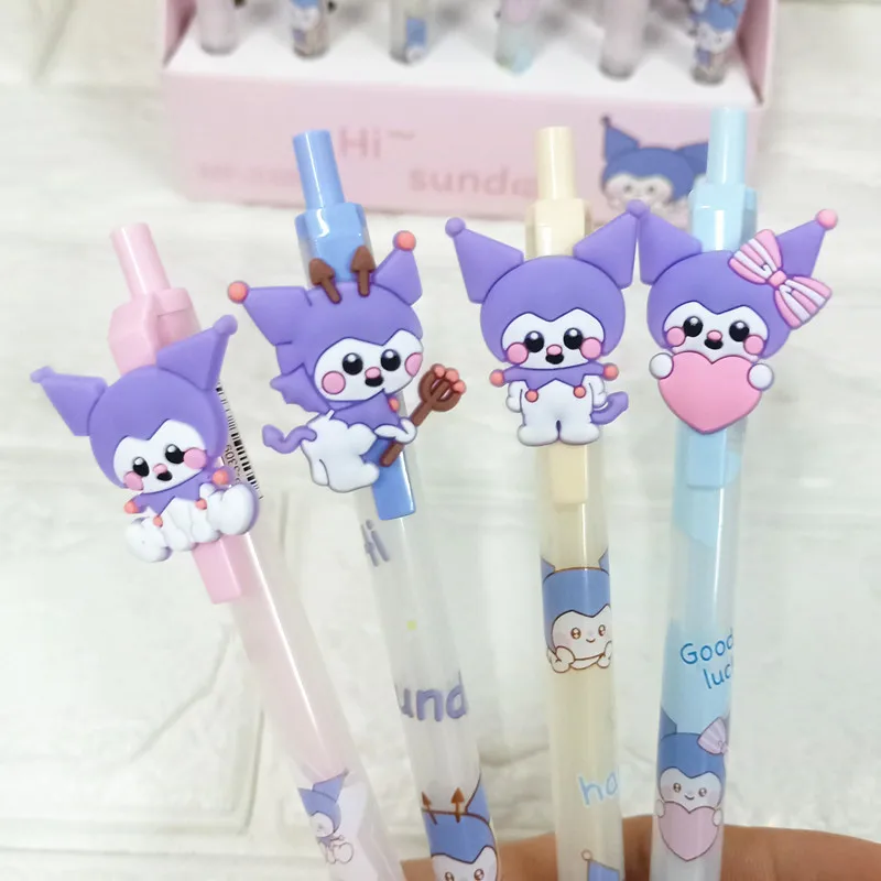 36 pcs/lot Sanrio Kawaii Kuromi Mechanical Pencil Cute 0.5MM Drawing Writing Automatic Pen School Office Supplies