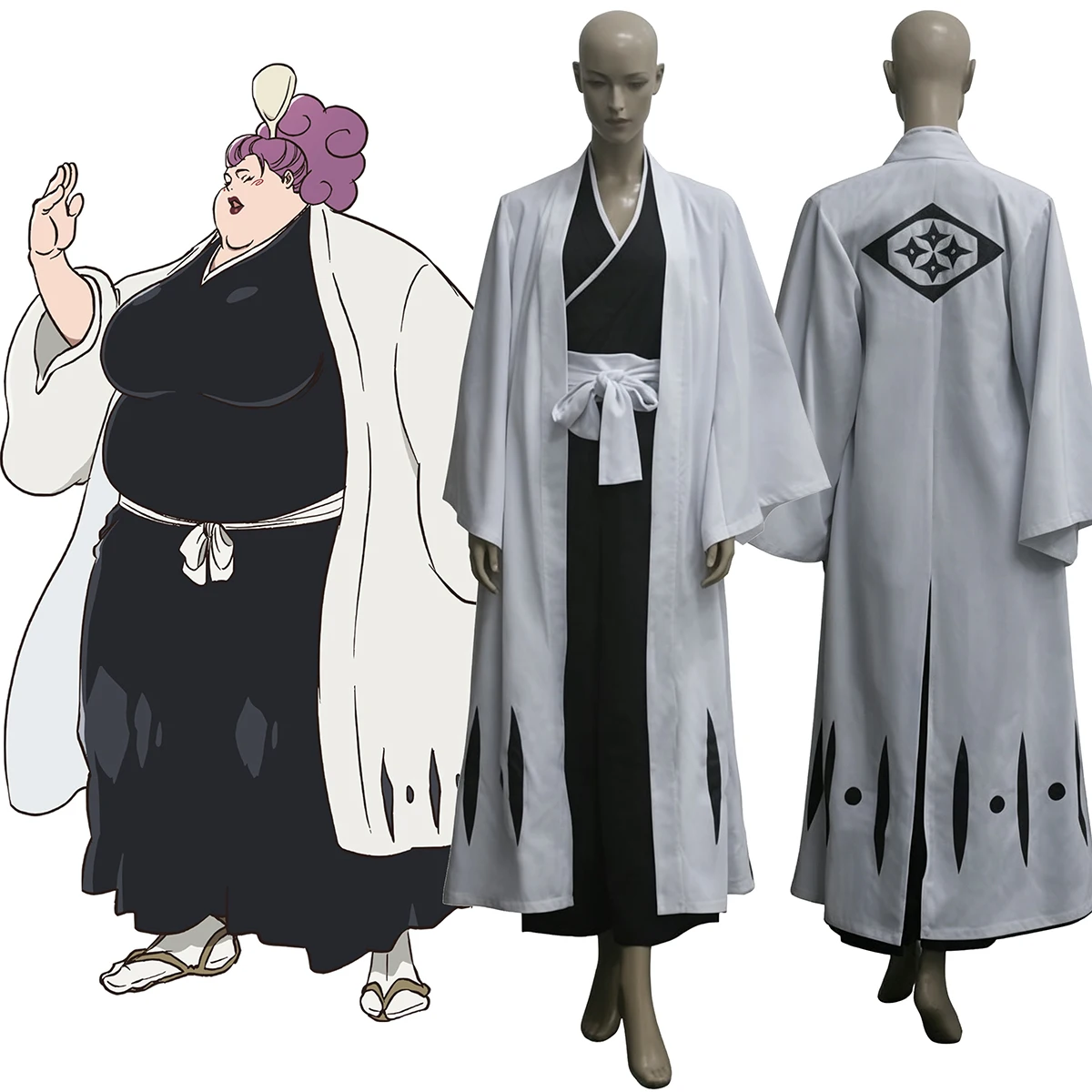 Kirio Hikifune Cosplay Costume Ruler of Grain Royal Guard Zero Division Second Officer Divine General of the South Kimono Outfit