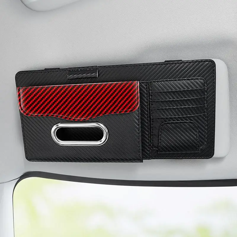 Auto Visor Organizer Auto Interior Accessories Pocket Organizer Multi-Pocket Card Holder Car Truck SUV Storage Pouch Holder Car