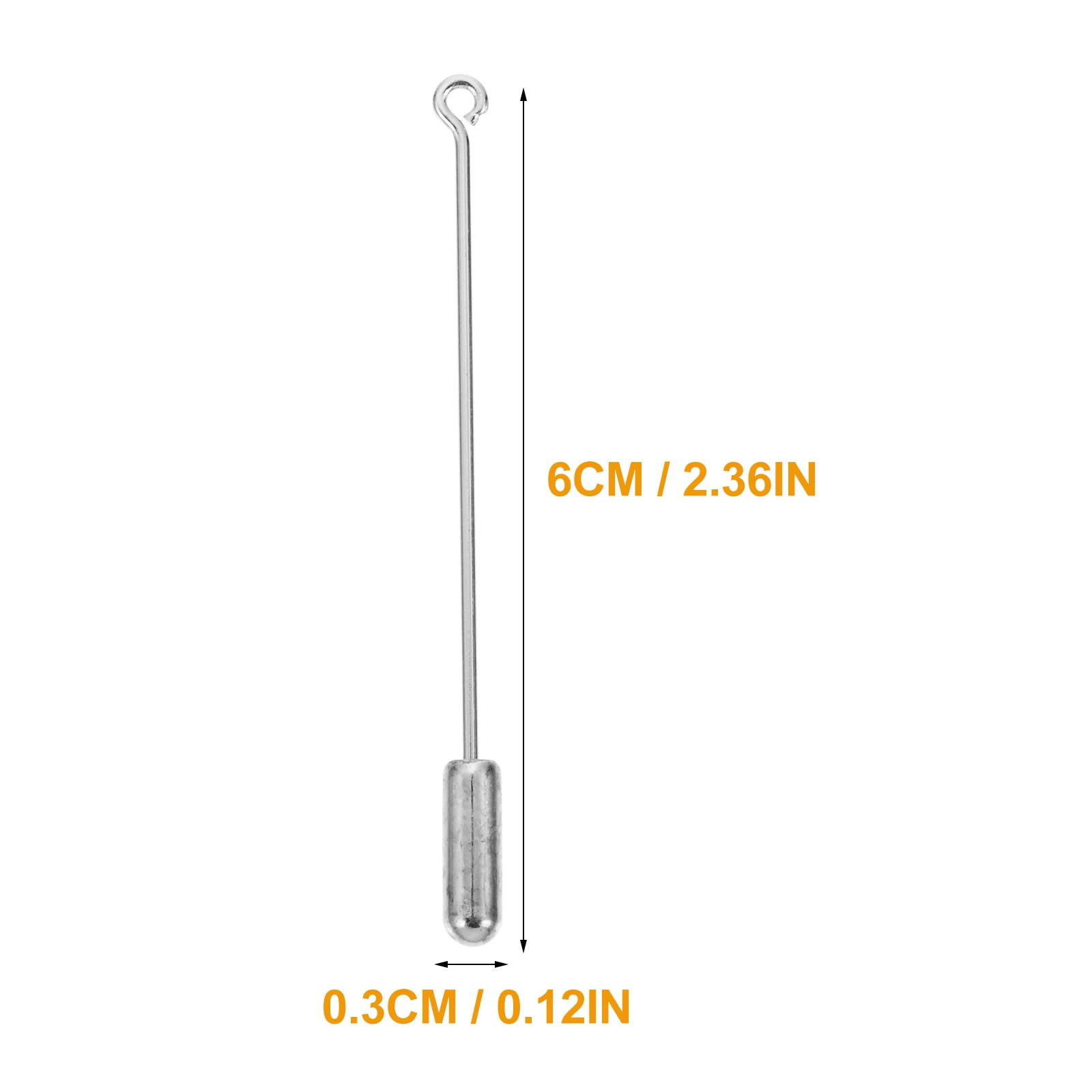 20 Stücke Brosche Pins Kupfer DIY Zubehör für Hut Rock Taille Knopf Anzug Kragen Dekoration Lange Nadel Schmuck Verschlüsse