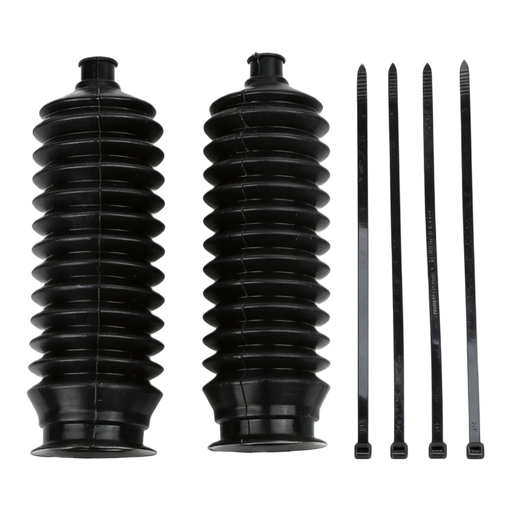 2PCS Car Inner Tie Rod Boot Kit Silicone Rack Pinion Boot For Steering Components Effectively Seals Your Steering Components,