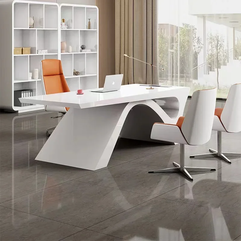 

Executive Desk Computer Office Auxiliary L Shaped Organizer Room Offices Bedroom Computer Desk Table Workshop Desks Study