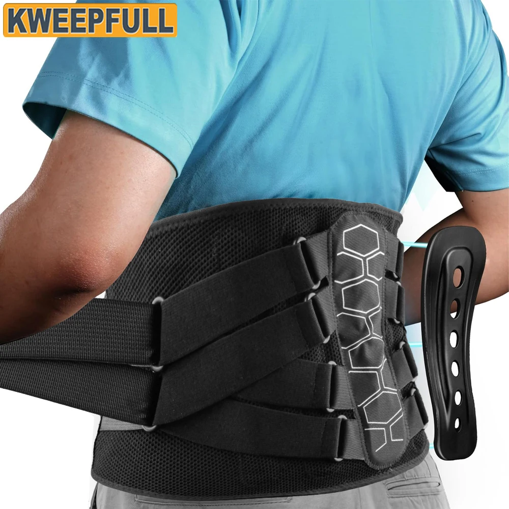 

1PCS Back Brace for Men Lower Back Pain Relief, Breathable Air Mesh,Back Brace for Heavy Lifting, Sciatica, Back Support Brace