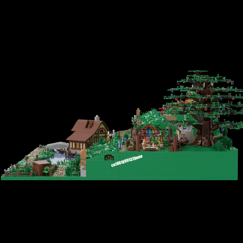 NEW 22650PCS MOC Lord of The Ringsed Movie Hobbitoning House Model DIY creative ideas Children toy Birthday Gift Building blocks