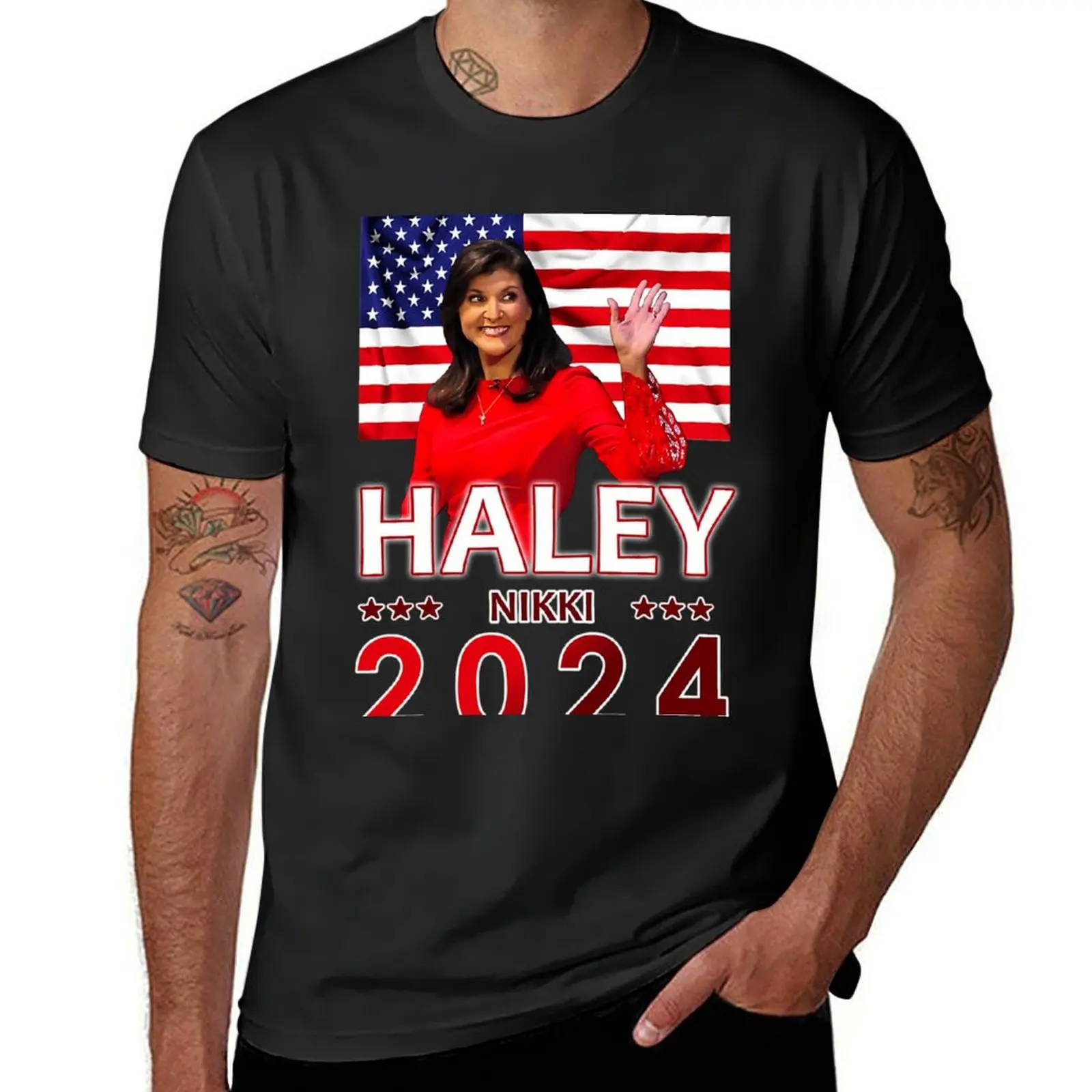

Nikki Haley T-Shirt hippie clothes custom shirt Short sleeve tee mens graphic t-shirts pack