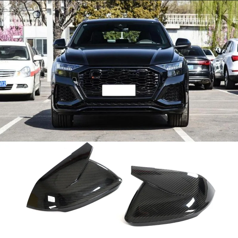 

For 2020UP Audi RSQ8 RS Q8 DRY CARBON FIBER Car Side Mirror Cover