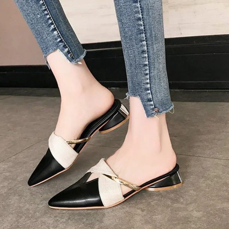 Women Summer New Sexy Pointed Toe Fashion Designer High Heels Outdoor Casual Party Dress Women Sandals Large Size