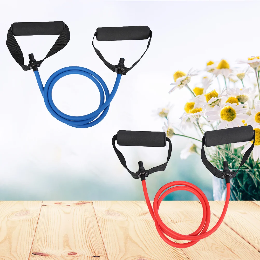 2 قطعة في الهواء الطلق سحب حبل المقاومة العصابات 5X9 الأزرق 6X10 الأحمر مطاطا اللياقة البدنية الفرقة لممارسة اليوغا بيلاتيس تدريب القوة