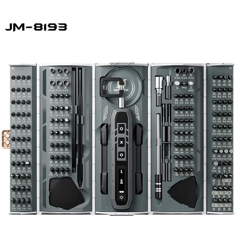 ABRU-JAKEMY 1Set 24V JM-8193 Cordless Electric Screwdriver Set - Compact Repair Kit For Electronics